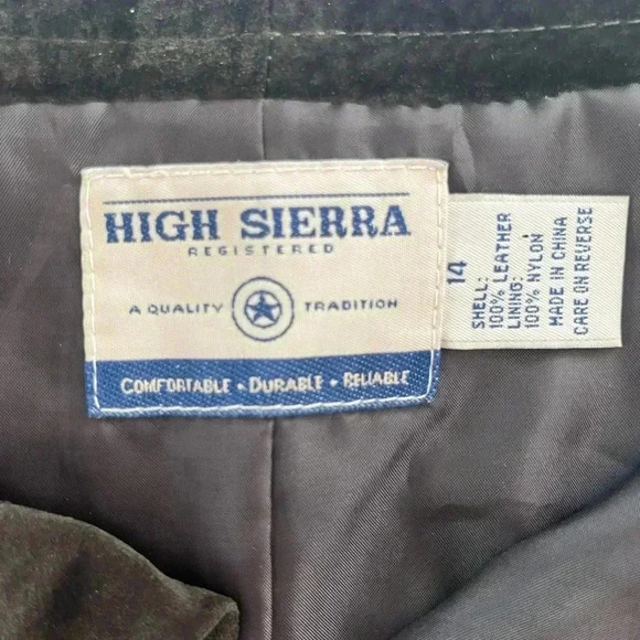 VINTAGE HIGH SIERRA|CHOCOLATE BROWN SUEDE LEATHER SHORT SKIRT|14 Boho chic - Picture 9 of 16
